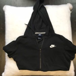 Nike lightweight zip up hoodie black size med